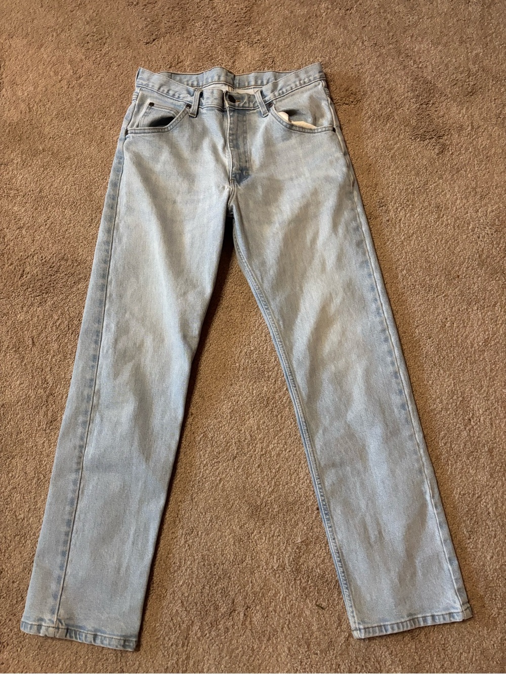 Wrangler Light Blue Straight Men's Jeans